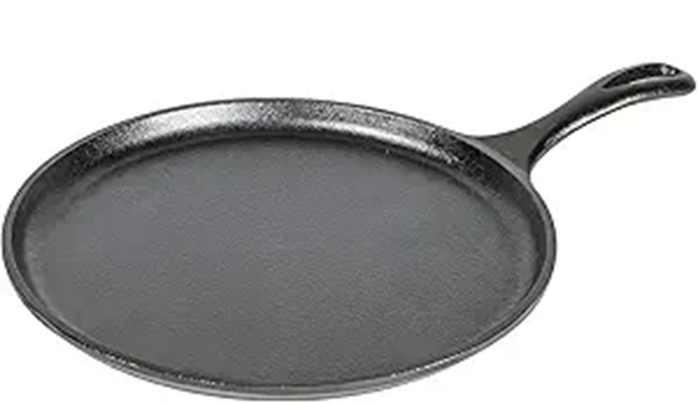 Lodge 10.5-inch Pre-Seasoned Cast Iron Griddle