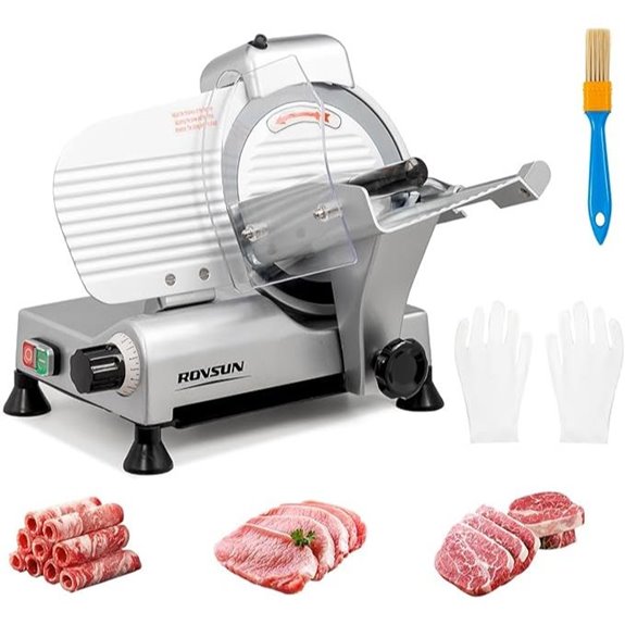 ROVSUN 10-inch Commercial Meat Slicer with Adjustable Thickness