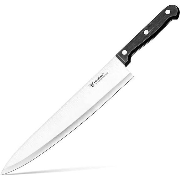 10-Inch Chef Knife with Razor-Sharp Stainless Steel Blade