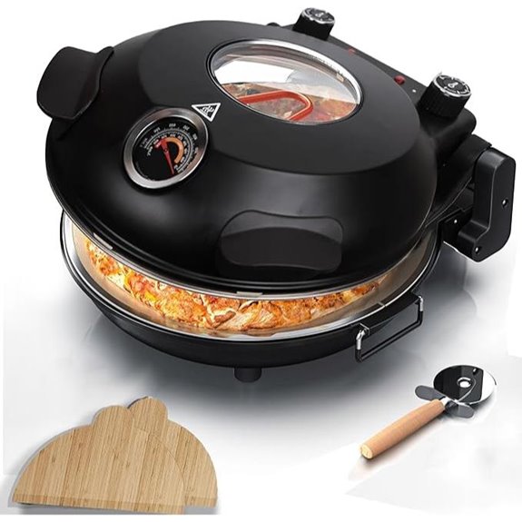 Countertop 12-Inch Pizza Oven with Adjustable Temp