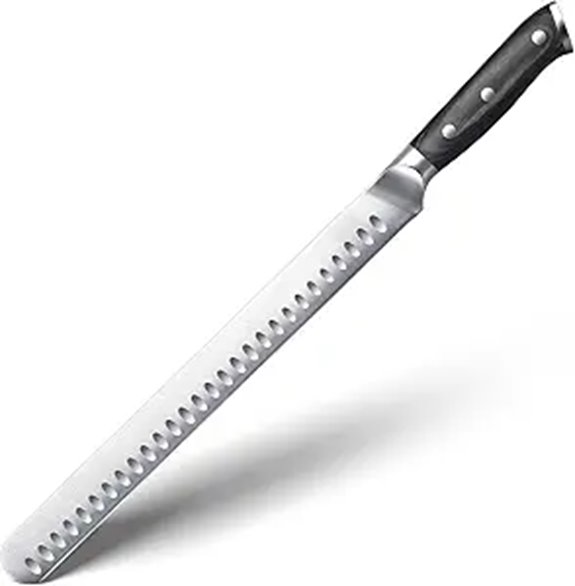 YFWOOD 12-Inch Carving Knife for Meat and BBQ