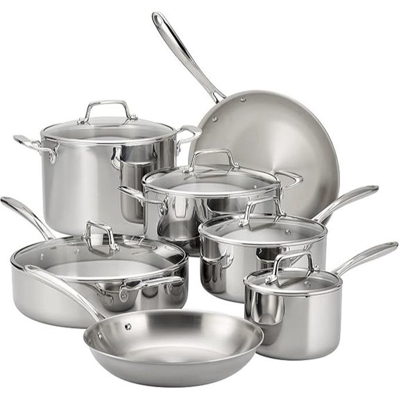 Tramontina 12-Piece Stainless Steel Cookware Set