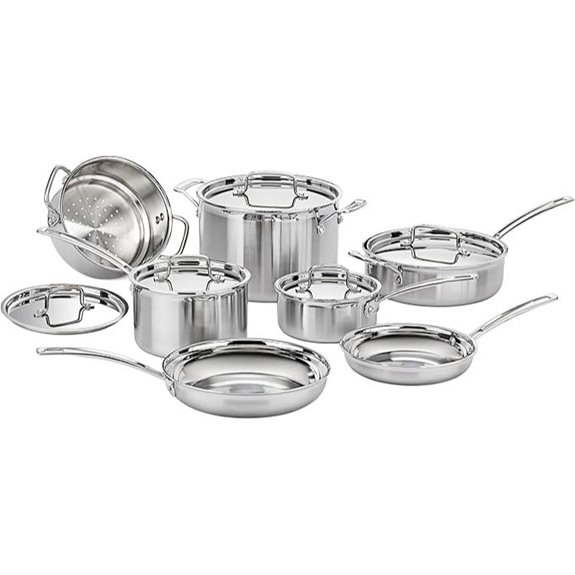 Cuisinart 12-Piece MultiClad Stainless Steel Cookware Set