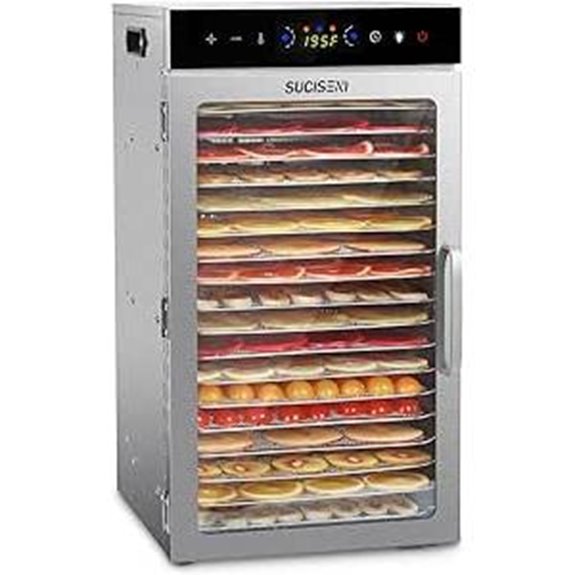 Food Dehydrator Machine with 18 Trays and Digital Timer