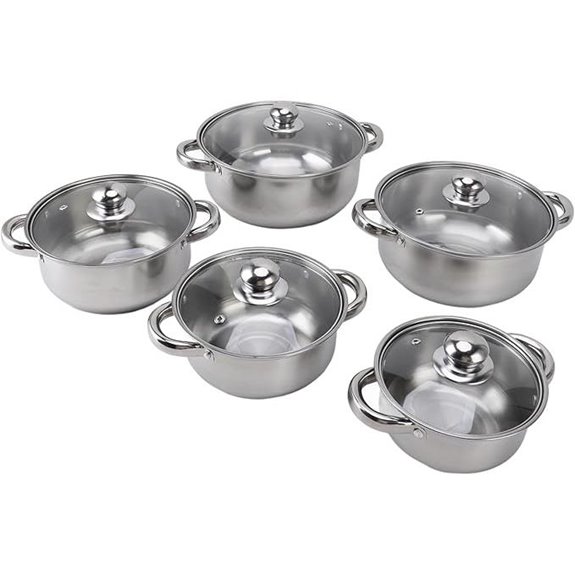 Focket 30-Piece Stainless Steel Cookware Set
