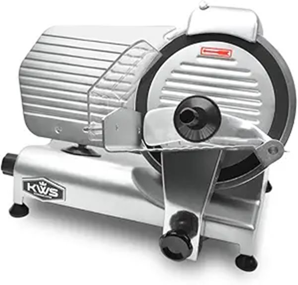 KWS MS-10NT 320W Electric Meat Slicer with Teflon Blade