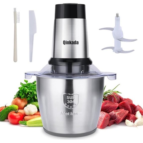 Food Processor 500W with Stainless Steel Bowl