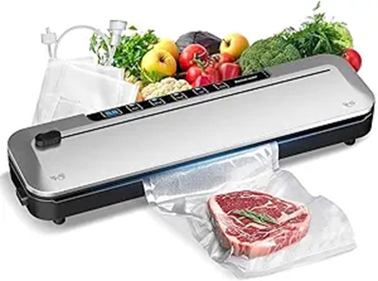 75KPa Food Vacuum Sealer with Cutter and Bags