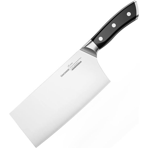 OAKSWARE 7-Inch Chinese Meat Cleaver Knife