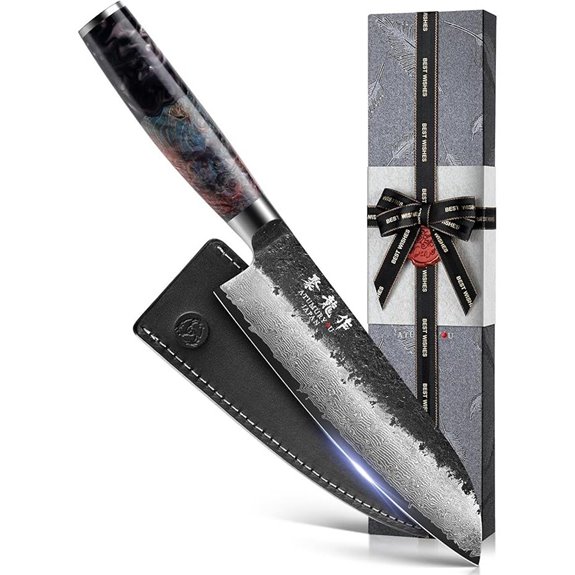 7-Inch Damascus Chef Knife with VG10 Steel