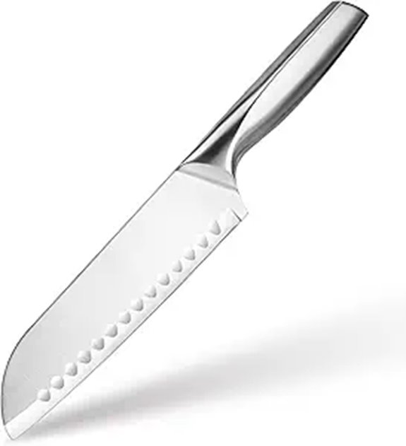 7-Inch Chef’s Santoku Knife with High-Carbon German Steel