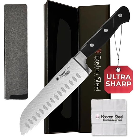 7-Inch Santoku Knife with High Carbon Steel