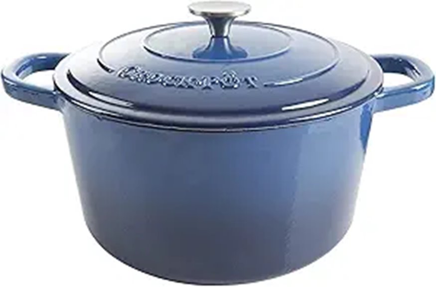 Crock-Pot Artisan 7-Quart Enameled Cast Iron Dutch Oven