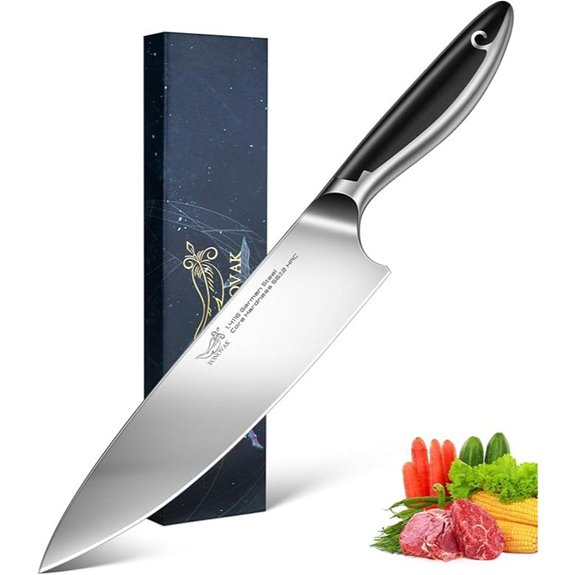 8-Inch German Chef Knife in High Carbon Steel
