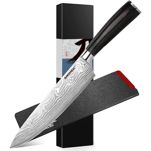 ANSHEE 8-Inch Japanese Gyuto Chef Knife with Sheath