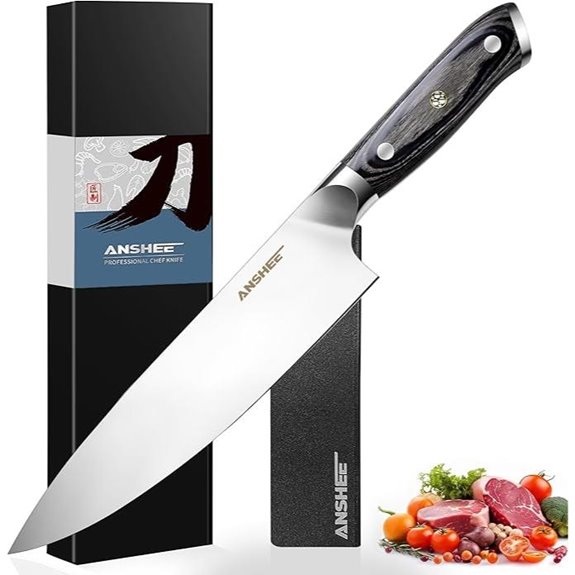 ANSHEE 8-Inch Gyuto Chef Knife with Sheath