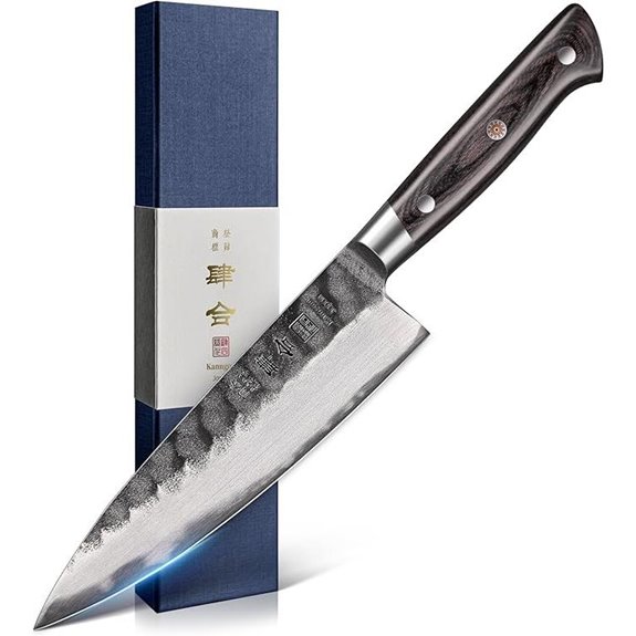 8-Inch Japanese Chef Knife with Pakkawood Handle