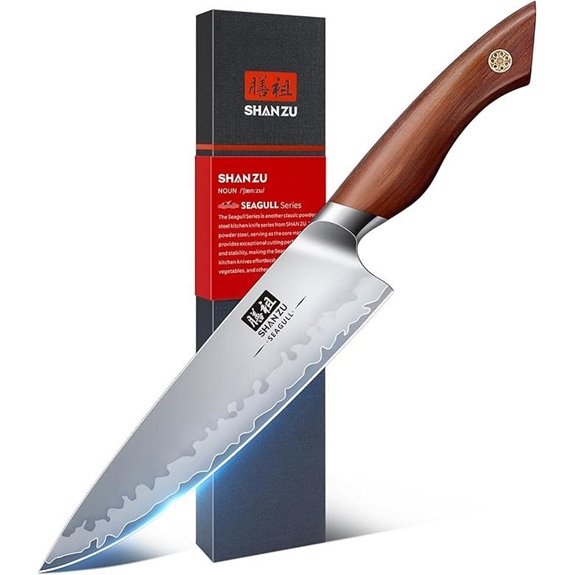 SHAN ZU 8-Inch Chef Knife with Sandalwood Handle