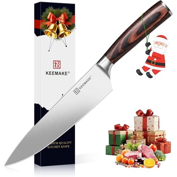 KEEMAKE 8-Inch Chef Knife with Stainless Steel Blade
