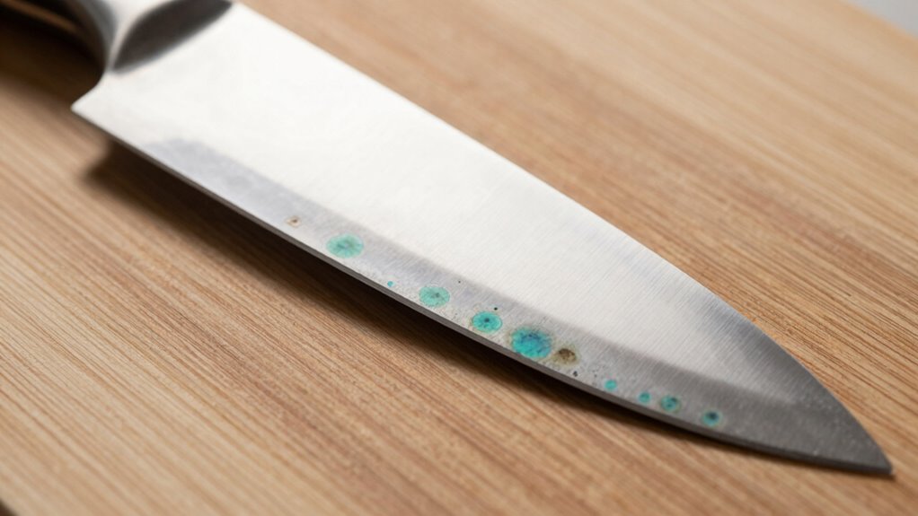 acidic foods discolor blades