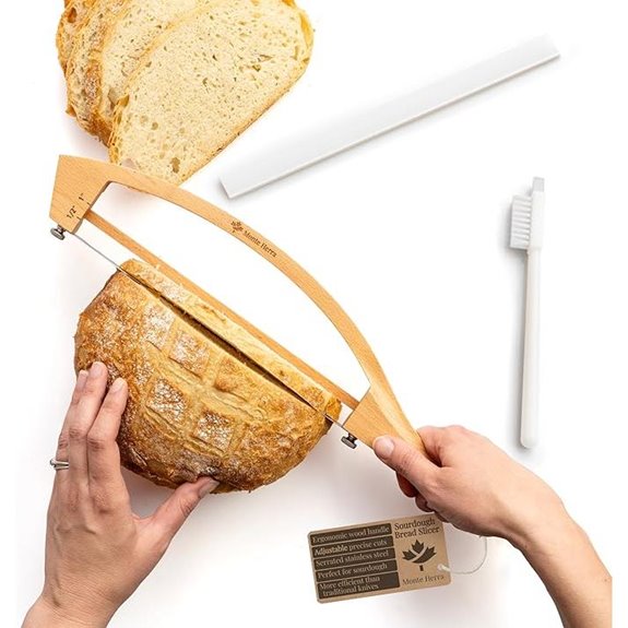 Adjustable 17-inch Bread Knife with Thickness Guides