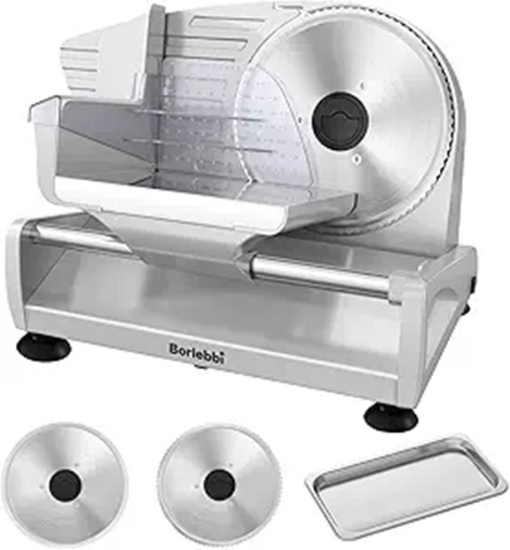 Electric Meat Slicer with Adjustable Blades