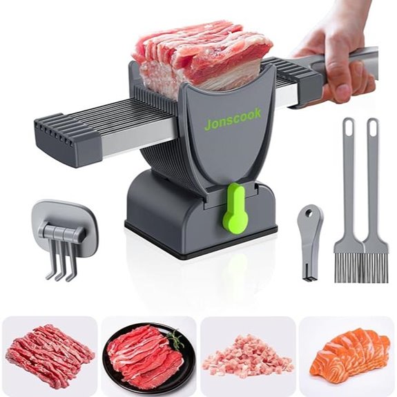 Manual Meat Slicer with Adjustable Thickness