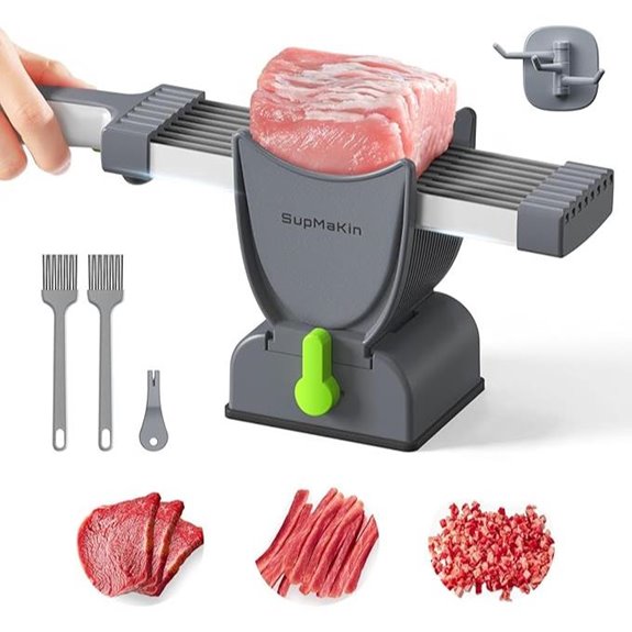 SupMaKin Manual Meat Slicer with Adjustable Thickness