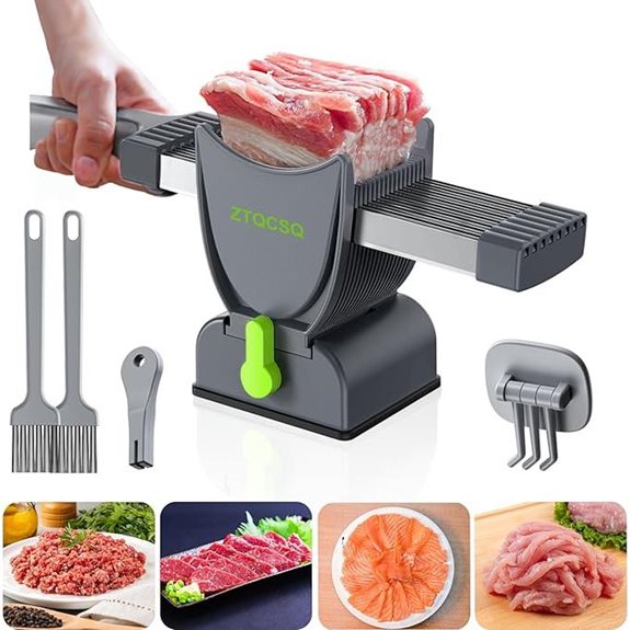 Meat Slicer for Raw Meat Adjustable Thickness