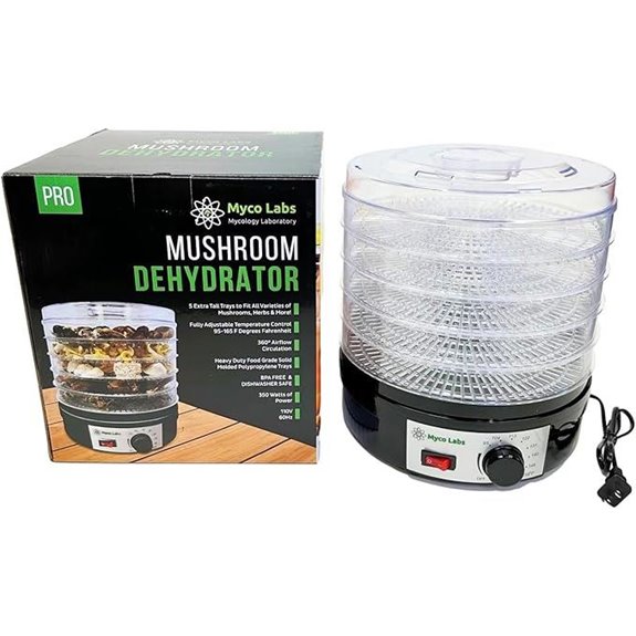 350W Mushroom Dehydrator with Adjustable Temperature