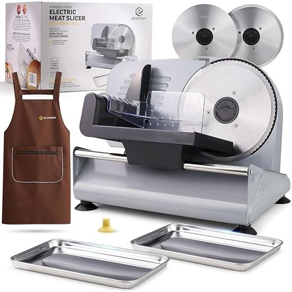Electric Meat Slicer with Adjustable Thickness