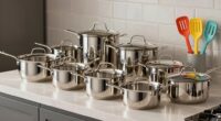 affordable 5 ply stainless sets
