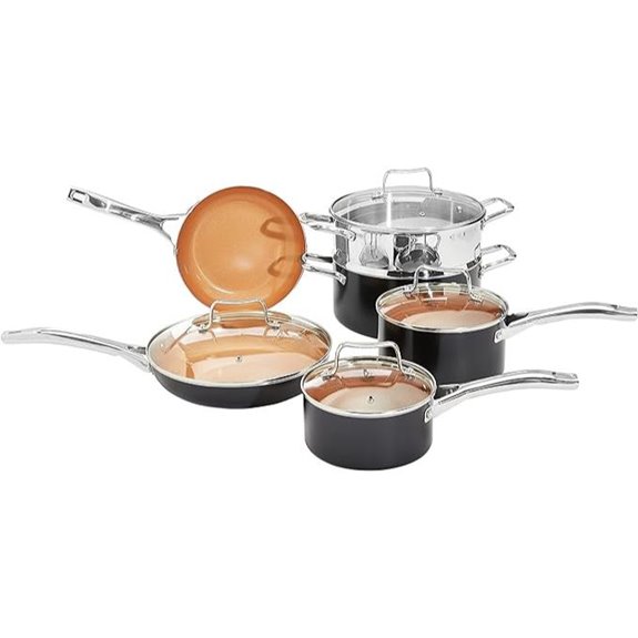 Amazon Basics 10-Piece Nonstick Cookware Set