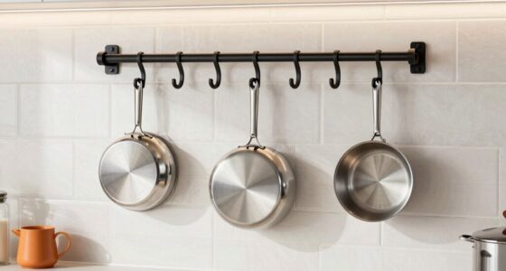 affordable wall mounted pot racks