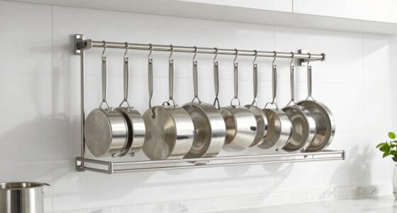 affordable wall mounted pot racks