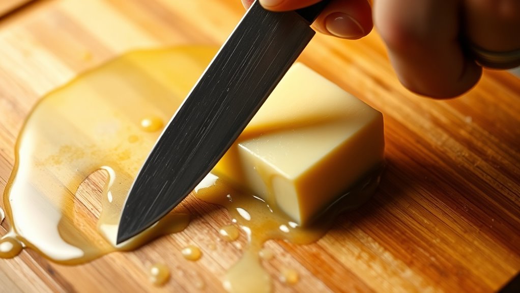 apply oil for smoother cuts