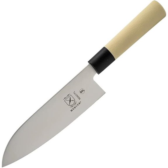 Mercer Culinary Asian Collection Santoku Knife with NSF Handle 7-Inch