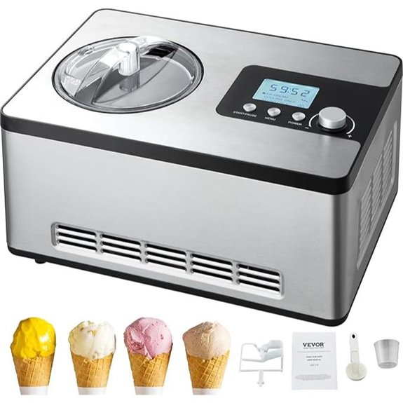 VEVOR Automatic Ice Cream Maker with Compressor