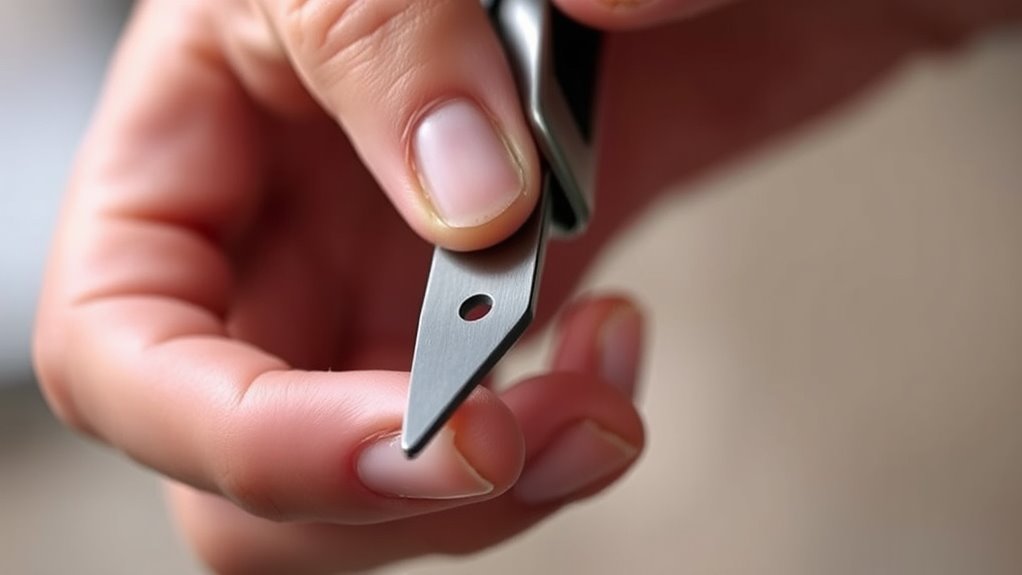 avoid gripping too tightly