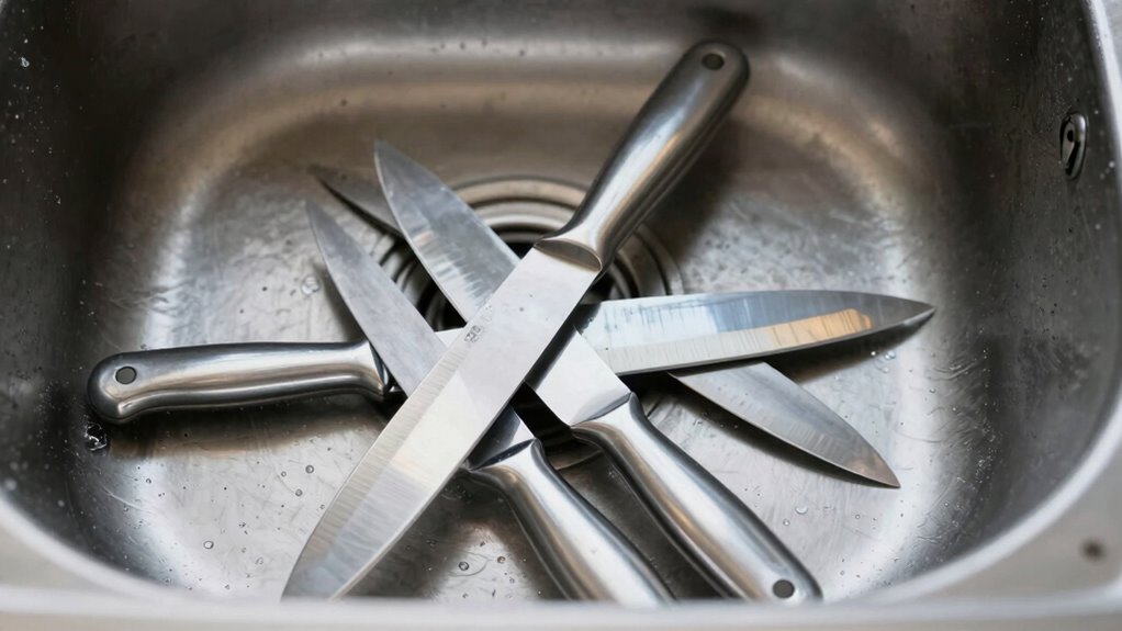 avoid sink knife storage