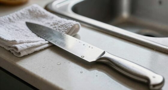 avoid storing wet knives