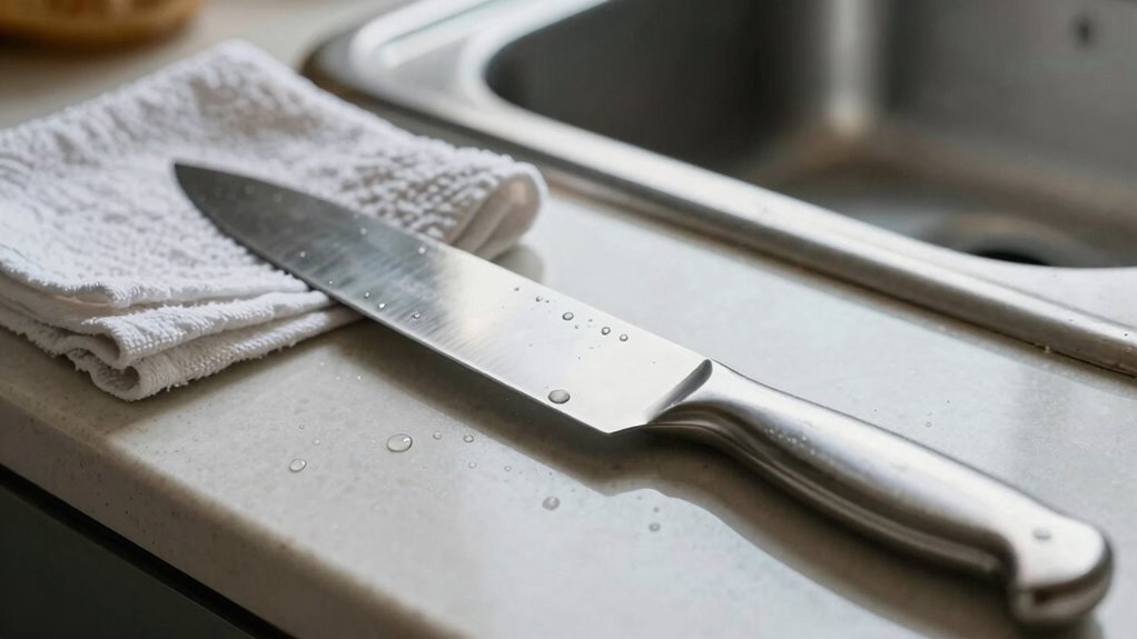 avoid storing wet knives