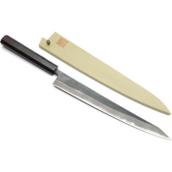 Yoshihiro Kurouchi Blue Steel Sujihiki Knife with Cover