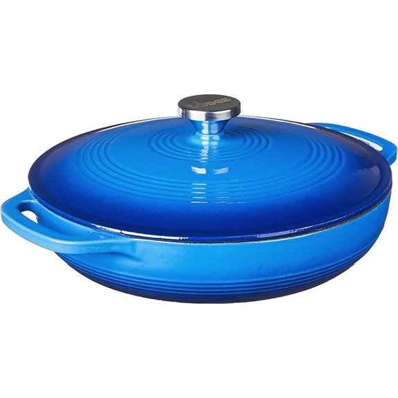 Lodge 3.6 Qt Enameled Cast Iron Oval Casserole