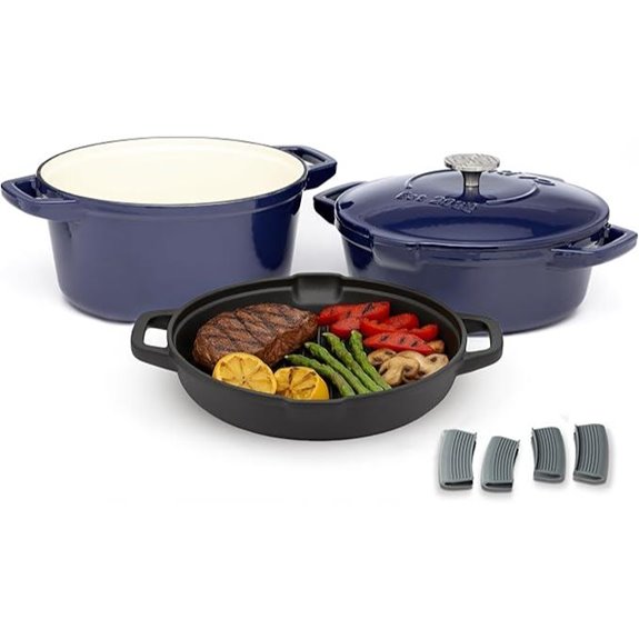 NATIVO 5-Piece Cast Iron Cookware Set