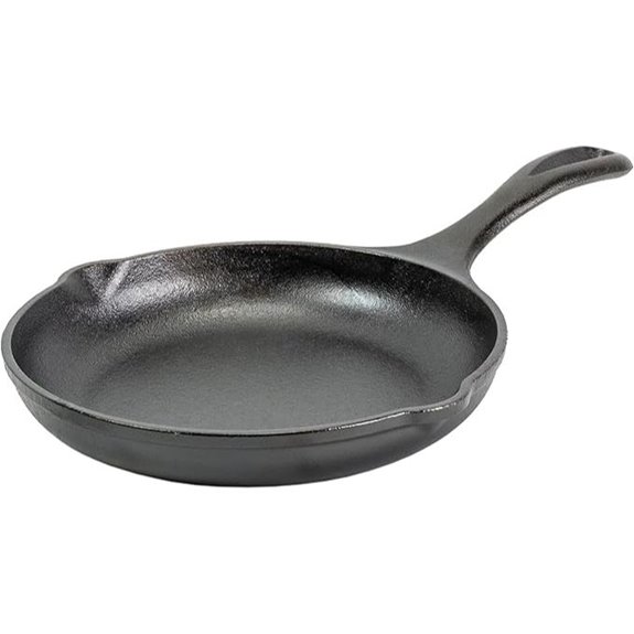 Lodge 8 Cast Iron Skillet with Ergonomic Handles