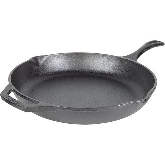 Lodge 12 Cast Iron Skillet with Ergonomic Handles