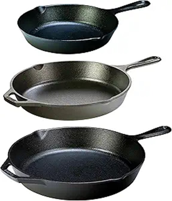 Lodge Cast Iron Skillet Set (3 Pieces)