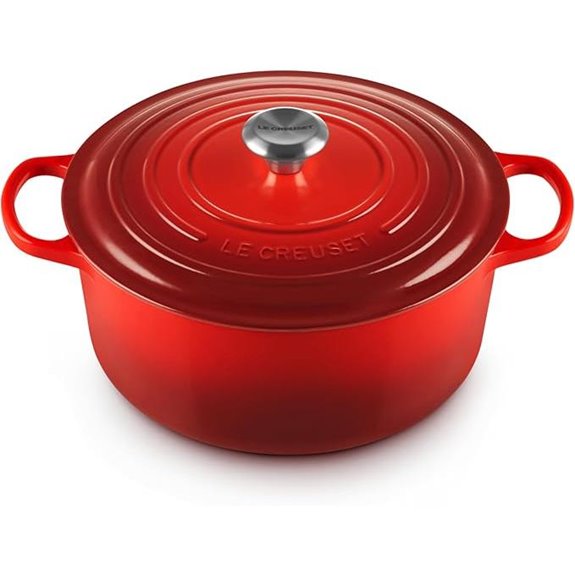 Le Creuset Enameled Cast Iron Signature Round Dutch Oven 7.25 qt. Cerise