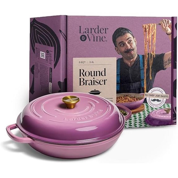 Chef Joe Sasto Enameled Cast Iron Braiser